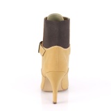 Vegan brun 10 cm DREAM-1022 ankle booties til m�nd
