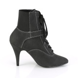 Vegan sort 10 cm DREAM-1022 ankle booties til m�nd