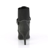 Vegan sort 10 cm DREAM-1022 ankle booties til m�nd