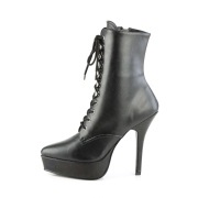Vegan sort 13,5 cm INDULGE-1020 ankle booties til m�nd