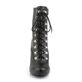 Vegan sort 13 cm EVE-106 ankle booties til m�nd