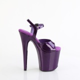 Violet 20 cm FLAMINGO-809GP glitter plateau sandaler sko