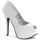 White Varnished 14,5 cm Burlesque TEEZE-22 Women Pumps Shoes Stiletto Heels