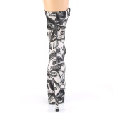 dollarsedler canvas 18 cm ADORE-1002DP ankelst�vler med plateau